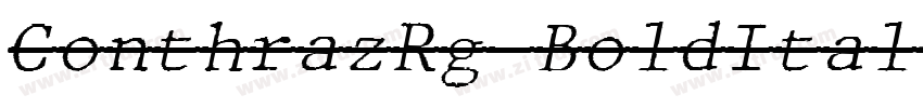 ConthrazRg BoldItali字体转换